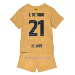 FC Barcelona Frenkie de Jong 21 Virallinen Vieraspelipaita Lapset 2022/23 FC Barcelona Frenkie de Jong 21 Virallinen Vieraspelipaita Lapset 2022/23