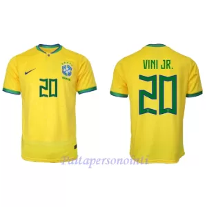 Brasilia Vinicius Junior 20 Virallinen Kotipelipaita Miehet MM-kisat 2022