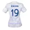Ranska Karim Benzema 19 Virallinen Vieraspelipaita Naiset MM-kisat 2022