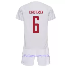 Tanska Andreas Christensen 6 Virallinen Vieraspelipaita Lapset MM-kisat 2022