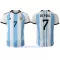 Argentiina Rodrigo de Paul 7 Virallinen Kotipelipaita Miehet MM-kisat 2022