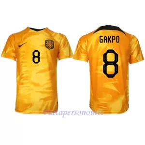 Hollanti Cody Gakpo 8 Virallinen Kotipelipaita Miehet MM-kisat 2022 Hollanti Cody Gakpo 8 Virallinen Kotipelipaita Miehet MM-kisat 2022