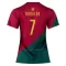 Portugali Cristiano Ronaldo 7 Virallinen Kotipelipaita Naiset MM-kisat 2022