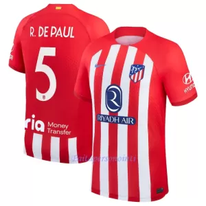 Atlético Madrid Rodrigo de Paul 5 Virallinen Kotipelipaita Miehet 2023/24 Atlético Madrid Rodrigo de Paul 5 Virallinen Kotipelipaita Miehet 2023/24