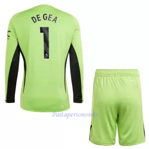 Manchester United De Gea 1 Maalivahdin Virallinen Kotipelipaita Lapset 2023/24 Pitkähihainen Manchester United De Gea 1 Maalivahdin Virallinen Kotipelipaita Lapset 2023/24 Pitkähihainen