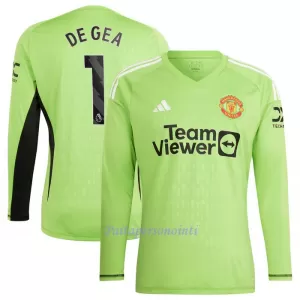 Manchester United De Gea 1 Maalivahdin Virallinen Kotipelipaita Miehet 2023/24 Pitkähihainen Manchester United De Gea 1 Maalivahdin Virallinen Kotipelipaita Miehet 2023/24 Pitkähihainen