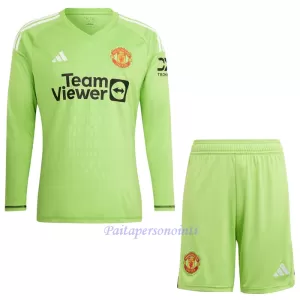 Manchester United Maalivahdin Virallinen Kotipelipaita Lapset 2023/24 Pitkähihainen Manchester United Maalivahdin Virallinen Kotipelipaita Lapset 2023/24 Pitkähihainen