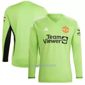 Manchester United Maalivahdin Virallinen Kotipelipaita Miehet 2023/24 Pitkähihainen Manchester United Maalivahdin Virallinen Kotipelipaita Miehet 2023/24 Pitkähihainen