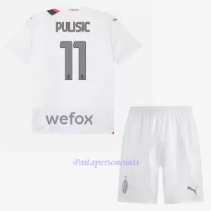 AC Milan Christian Pulišić 11 Virallinen Vieraspelipaita Lapset 2023/24 AC Milan Christian Pulišić 11 Virallinen Vieraspelipaita Lapset 2023/24