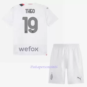 AC Milan Theo Hernández 19 Virallinen Vieraspelipaita Lapset 2023/24 AC Milan Theo Hernández 19 Virallinen Vieraspelipaita Lapset 2023/24