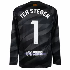 FC Barcelona Marc-André ter Stegen 1 Maalivahdin Virallinen Vieraspelipaita Miehet 2023/24 Pitkähihainen FC Barcelona Marc-André ter Stegen 1 Maalivahdin Virallinen Vieraspelipaita Miehet 2023/24 Pitkähihainen