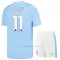 Manchester City Jérémy Doku 11 Virallinen Kotipelipaita Lapset 2023/24