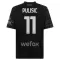 AC Milan Christian Pulišić 11 Virallinen Neljäs Pelipaita Miehet 2023/24 Musta