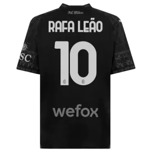 AC Milan Rafael Leão 10 Virallinen Neljäs Pelipaita Miehet 2023/24 Musta