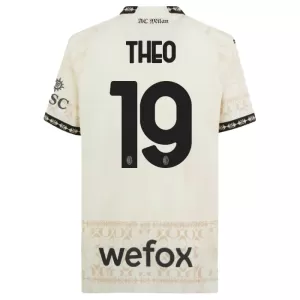 AC Milan Theo Hernández Hernandez 19 Virallinen Neljäs Pelipaita Miehet 2023/24 Valkoinen AC Milan Theo Hernández Hernandez 19 Virallinen Neljäs Pelipaita Miehet 2023/24 Valkoinen