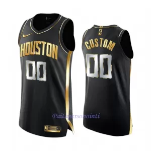 Limited Houston Rockets Pelipaita Miehet Golden Edition Swingman Musta