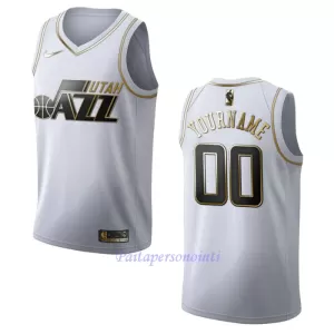 Utah Jazz Pelipaita Miehet Golden Edition Swingman Valkoinen