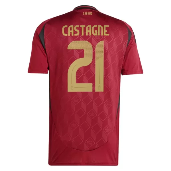 Belgia Castagne 21 Virallinen Kotipelipaita Miehet Euro 2024