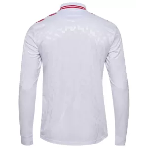 Tanska Virallinen Vieraspelipaita Miehet Euro 2024 Pitkähihainen