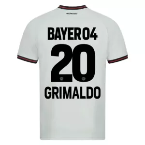 Bayer 04 Leverkusen Alejandro Grimaldo 20 Virallinen Vieraspelipaita Miehet 2023/24