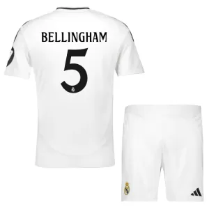 Real Madrid Jude Bellingham 5 Virallinen Kotipelipaita Lapset 2024/25 Real Madrid Jude Bellingham 5 Virallinen Kotipelipaita Lapset 2024/25