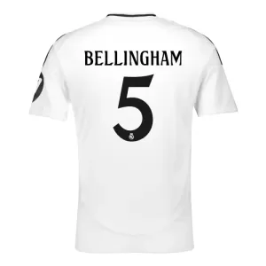 Real Madrid Jude Bellingham 5 Virallinen Kotipelipaita Miehet 2024/25 Real Madrid Jude Bellingham 5 Virallinen Kotipelipaita Miehet 2024/25