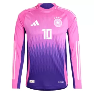 Saksa Jamal Musiala 10 Virallinen Vieraspelipaita Miehet Euro 2024 Pitkähihainen