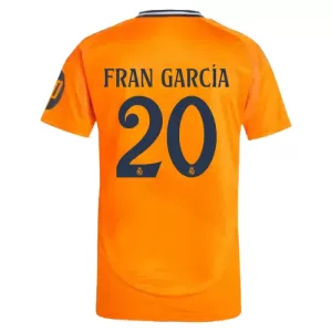 Real Madrid Fran Garcia 20 Virallinen Vieraspelipaita Miehet 2024/25