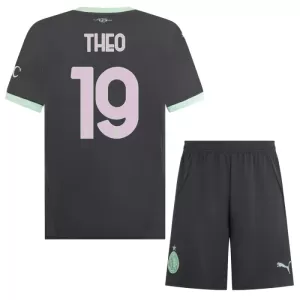 AC Milan Theo Hernández 19 Virallinen Kolmas Pelipaita Lapset 2024/25 AC Milan Theo Hernández 19 Virallinen Kolmas Pelipaita Lapset 2024/25
