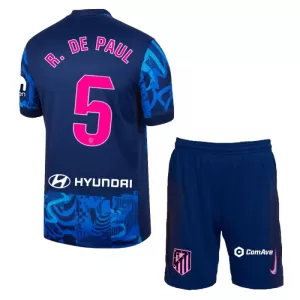 Atlético Madrid Rodrigo de Paul 5 Virallinen Kolmas Pelipaita Lapset 2024/25 Atlético Madrid Rodrigo de Paul 5 Virallinen Kolmas Pelipaita Lapset 2024/25