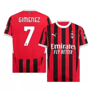 AC Milan Santiago Gimenez 7 Virallinen Kotipelipaita Miehet 2024/25