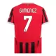 AC Milan Santiago Gimenez 7 Virallinen Kotipelipaita Miehet 2024/25