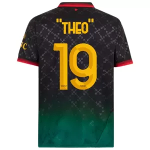 AC Milan Theo Hernández Hernandez 19 Virallinen Neljäs Pelipaita Miehet 2024/25 AC Milan Theo Hernández Hernandez 19 Virallinen Neljäs Pelipaita Miehet 2024/25