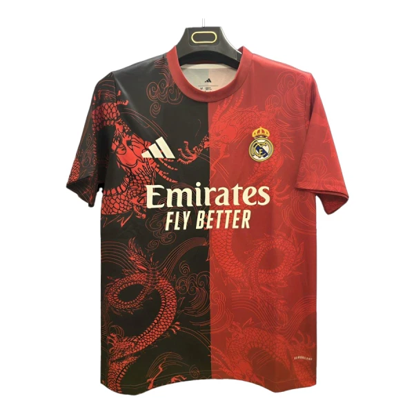 Real Madrid Virallinen Paita Miehet 2024/25 Dragon Punainen Real Madrid Virallinen Paita Miehet 2024/25 Dragon Punainen