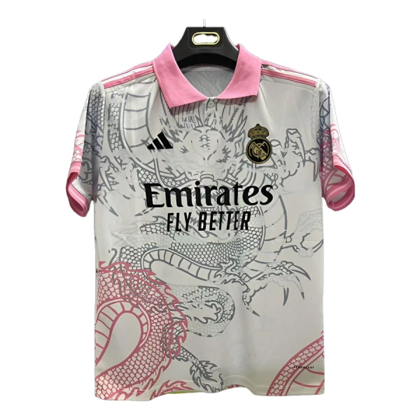 Real Madrid Virallinen Paita Miehet 2025/26 Dragon Valkoinen Real Madrid Virallinen Paita Miehet 2025/26 Dragon Valkoinen