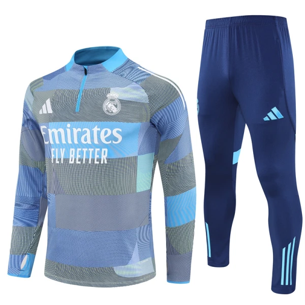 Real Madrid Harjoittelupusero puvut Miehet 2025/26 Sininen Real Madrid Harjoittelupusero puvut Miehet 2025/26 Sininen