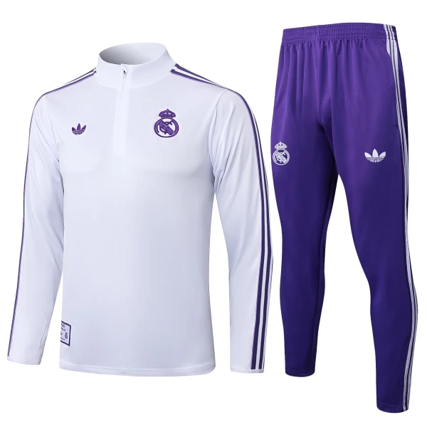 Real Madrid Harjoittelupusero puvut Miehet 2025/26 Valkoinen Real Madrid Harjoittelupusero puvut Miehet 2025/26 Valkoinen