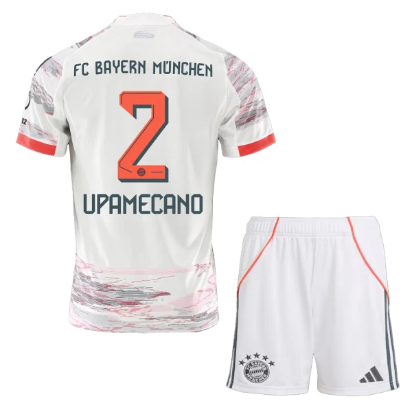 FC Bayern München Dayot Upamecano 2 Virallinen Vieraspelipaita Lapset 2025/26 FC Bayern München Dayot Upamecano 2 Virallinen Vieraspelipaita Lapset 2025/26