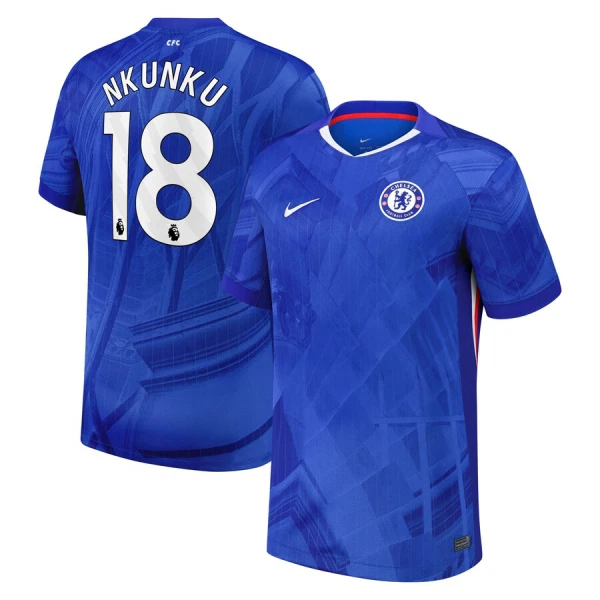 Chelsea Christopher Nkunku 18 Virallinen Kotipelipaita Miehet 2025/26 Chelsea Christopher Nkunku 18 Virallinen Kotipelipaita Miehet 2025/26