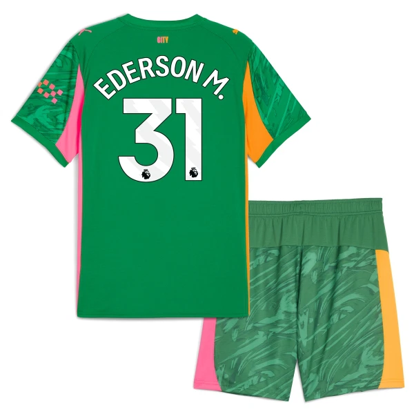 Manchester City Ederson Moraes M. 31 Maalivahdin Virallinen Paita Lapset 2025/26 Vihreä Manchester City Ederson Moraes M. 31 Maalivahdin Virallinen Paita Lapset 2025/26 Vihreä