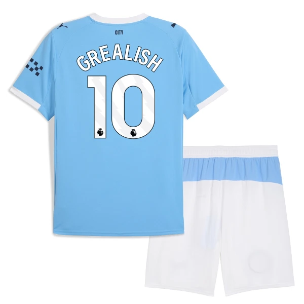 Manchester City Jack Grealish 10 Virallinen Kotipelipaita Lapset 2025/26 Manchester City Jack Grealish 10 Virallinen Kotipelipaita Lapset 2025/26