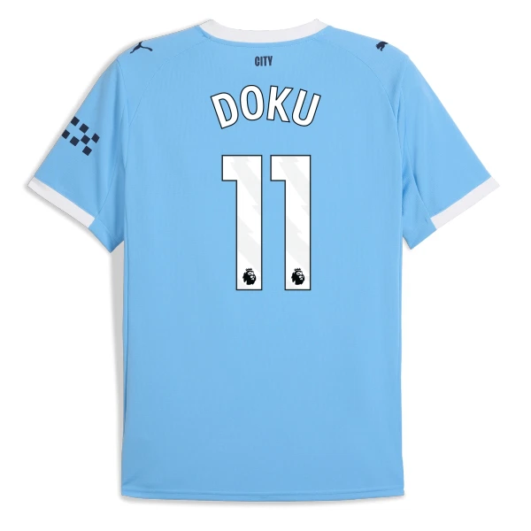 Manchester City Jérémy Doku 11 Virallinen Kotipelipaita Miehet 2025/26 Manchester City Jérémy Doku 11 Virallinen Kotipelipaita Miehet 2025/26