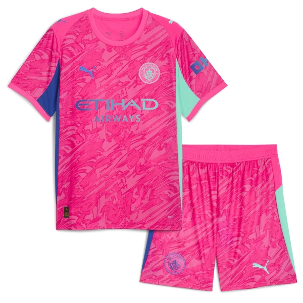 Manchester City Maalivahdin Virallinen Paita Lapset 2025/26 Vaaleanpunainen Manchester City Maalivahdin Virallinen Paita Lapset 2025/26 Vaaleanpunainen