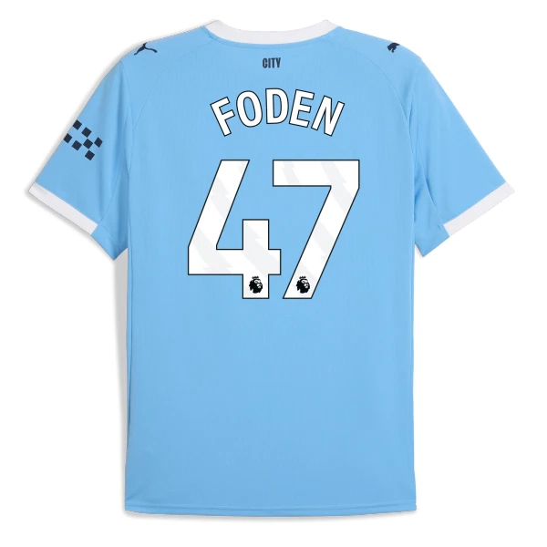 Manchester City Phil Foden 47 Virallinen Kotipelipaita Miehet 2025/26 Manchester City Phil Foden 47 Virallinen Kotipelipaita Miehet 2025/26