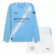 Manchester City Virallinen Kotipelipaita Lapset 2025/26 Pitkähihainen Manchester City Virallinen Kotipelipaita Lapset 2025/26 Pitkähihainen