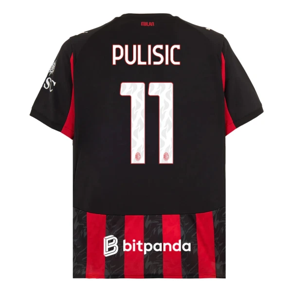 AC Milan Christian Pulišić 11 Virallinen Kotipelipaita Miehet 2025/26 AC Milan Christian Pulišić 11 Virallinen Kotipelipaita Miehet 2025/26