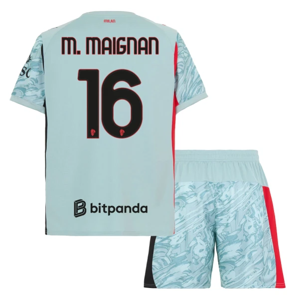AC Milan M. Maignan 16 Maalivahdin Virallinen Paita Lapset 2025/26 Sininen AC Milan M. Maignan 16 Maalivahdin Virallinen Paita Lapset 2025/26 Sininen