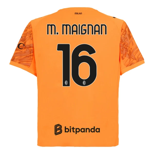 AC Milan M. Maignan 16 Maalivahdin Virallinen Paita Miehet 2025/26 oranssi AC Milan M. Maignan 16 Maalivahdin Virallinen Paita Miehet 2025/26 oranssi