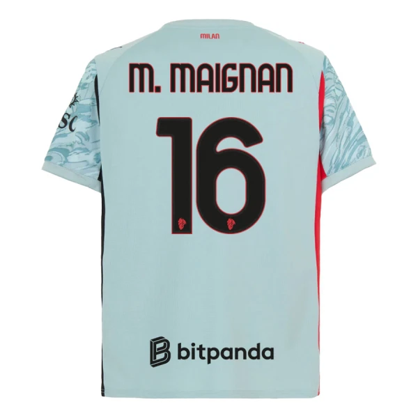 AC Milan M. Maignan 16 Maalivahdin Virallinen Paita Miehet 2025/26 Sininen AC Milan M. Maignan 16 Maalivahdin Virallinen Paita Miehet 2025/26 Sininen