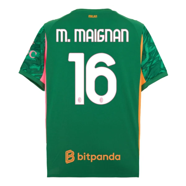 AC Milan M. Maignan 16 Maalivahdin Virallinen Paita Miehet 2025/26 Vihreä AC Milan M. Maignan 16 Maalivahdin Virallinen Paita Miehet 2025/26 Vihreä